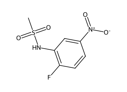 N-(2-Fluoro-5-nitrophenyl)methanesulfonamide molecular structure