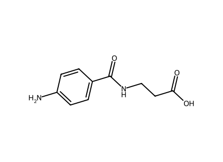 N-(4-Aminobenzoyl)-beta-alanine molecular structure