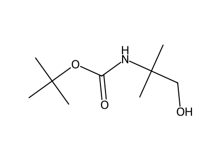 N-Boc-2-Amino-2-Methyl-1-Propanol molecular structure