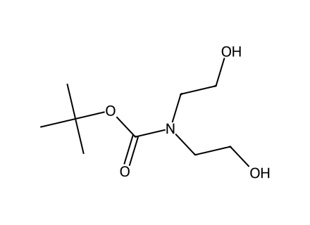N-Boc-Diethanolamine molecular structure