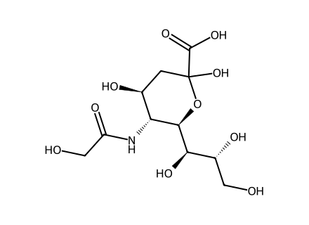 N-Glycolylneuraminic Acid molecular structure