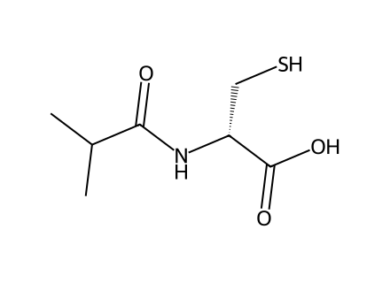 N-ISObutyryl-D-Cysteine molecular structure