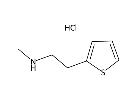 N-Methyl-2-(2-thienyl)ethanamine hydrochloride molecular structure
