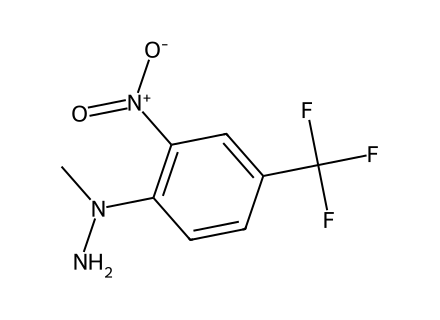 N-Methyl-N-[2-nitro-4-(trifluoromethyl)phenyl]hydrazine molecular structure