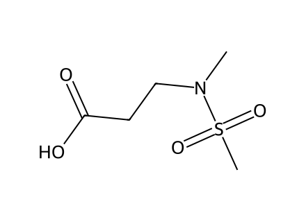 N-Methyl-N-(methylsulfonyl)-beta-alanine molecular structure