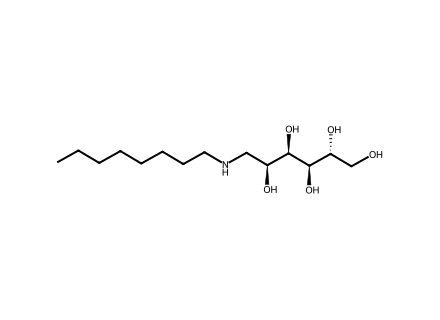 N-Octyl-D-Glucamine molecular structure