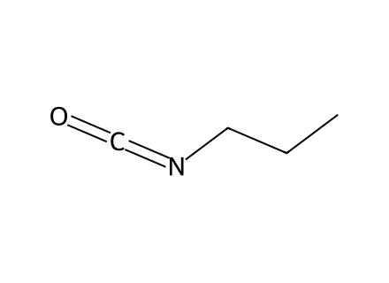 n-Propyl isocyanate molecular structure