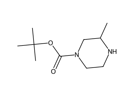 (+/-)-N4-Boc-2-Methylpiperazin molecular structure
