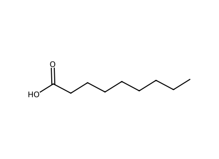 Nonanoic acid molecular structure