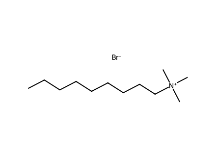 Nonyltrimethylammonium bromide molecular structure