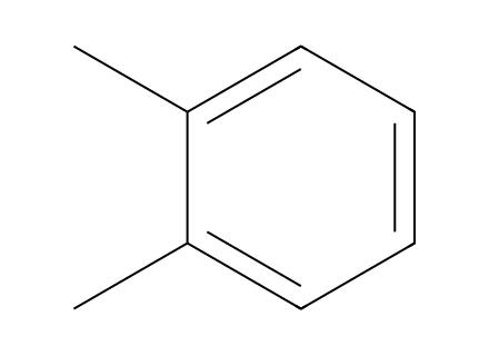 o-Xylene molecular structure