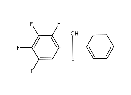 pentafluorobenzhydrol molecular structure