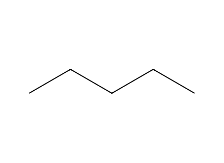 Pentane, 99+%, Spectrophotometric Grade molecular structure