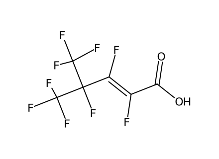 Perfluoro(4-methyl-2-pentenoic acid) molecular structure