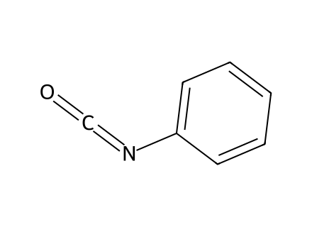 Phenyl isocyanate molecular structure