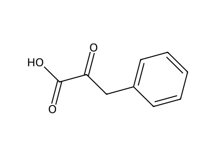 Phenylpyruvic acid, sodium salt monohydrate molecular structure