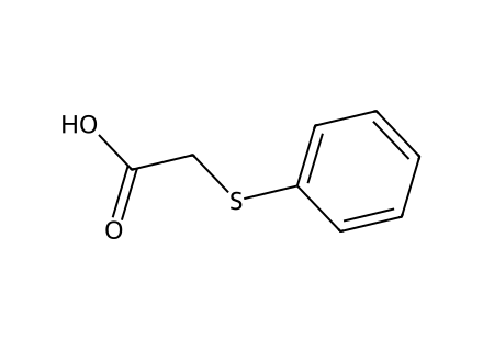(Phenylthio)Acetic Acid molecular structure