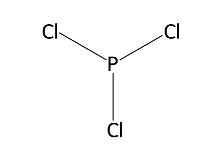 Phosphorus(III) chloride molecular structure