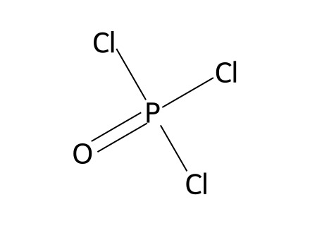 Phosphorus(V) oxychloride molecular structure