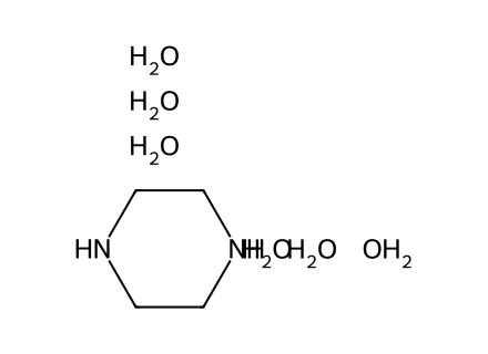 Piperazine Hexahydrate molecular structure
