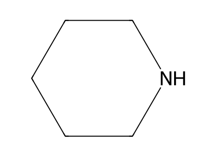 Piperidine molecular structure