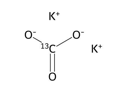 Potassium Carbonate-13C, 98 Atom % 13C molecular structure