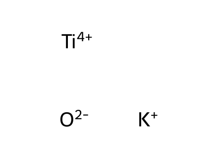 Potassium titanium oxide molecular structure