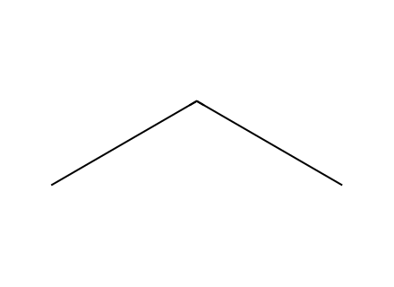 Propane molecular structure