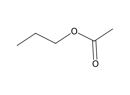 Propyl Acetate molecular structure