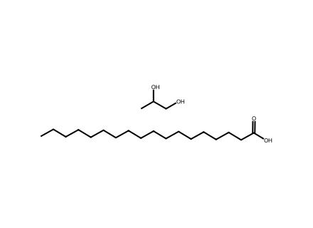 Propylene Glycol Monostearate molecular structure
