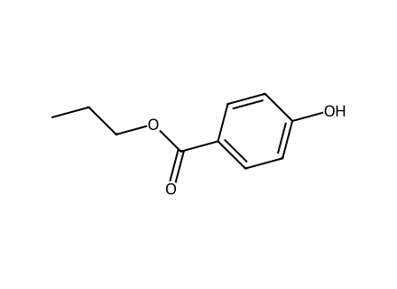 Propylparaben molecular structure