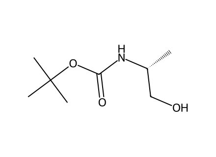 (R)-2-(Boc-Amino)-1-Propanol molecular structure