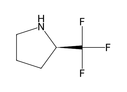 (R)-2-(Trifluoromethyl)pyrrolidine molecular structure