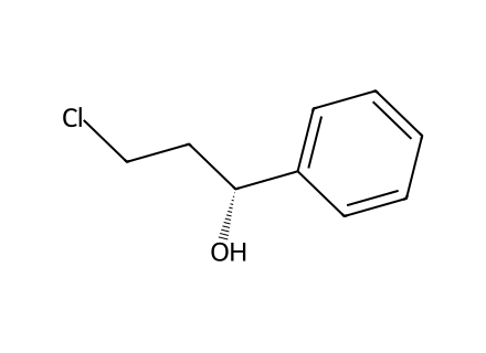 (R)-(+)-3-Chloro-1-phenyl-1-propanol molecular structure