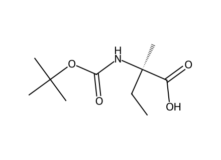 (R)-N-BOC-alpha-Ethylalanine molecular structure