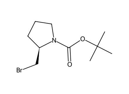 (R)-tert-Butyl 2-(bromomethyl)pyrrolidine-1-carboxylate molecular structure