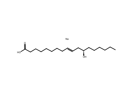 Ricinelaidic Acid Sodium molecular structure