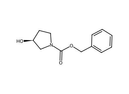 (S)-(+)-1-Cbz-3-Pyrrolidinol molecular structure