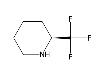 (S)-2-(Trifluoromethyl)piperidine molecular structure