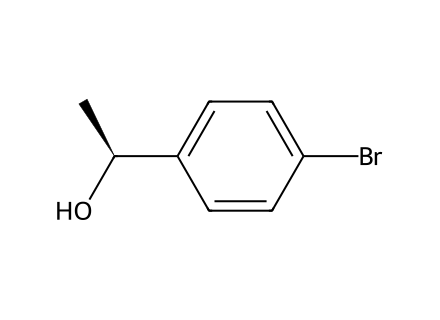 (S)-4-Bromo-alpha-methylbenzyl alcohol molecular structure