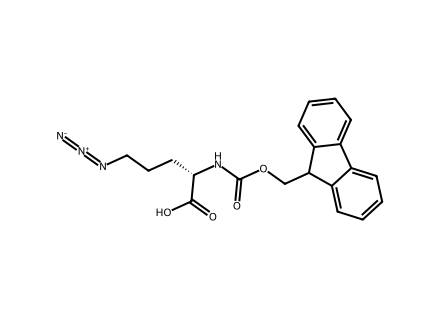 (S)-5-Azido-2-(Fmoc-Amino)Pentanoic Acid molecular structure