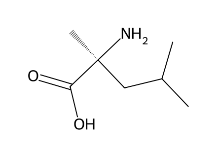 (S)-alpha-Methylleucine structural formula