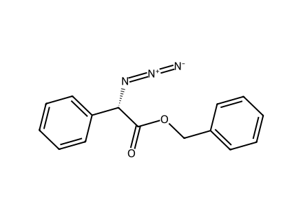 s-benzyl-2-azido-2-phenylethanoate molecular structure