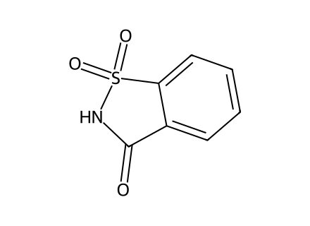 Saccharin molecular structure