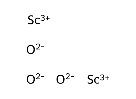 Scandium(Iii) Oxide, Powder molecular structure