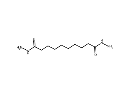 Sebacic Dihydrazide molecular structure