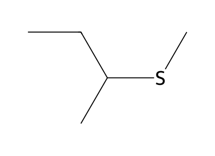 sec-Butyl methyl sulfide molecular structure