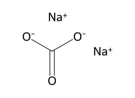 Sodium carbonate molecular structure