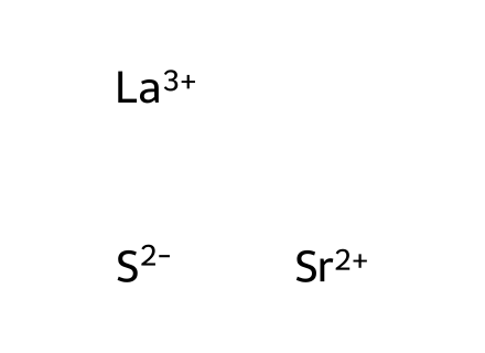 Strontium lanthanum sulfide molecular structure