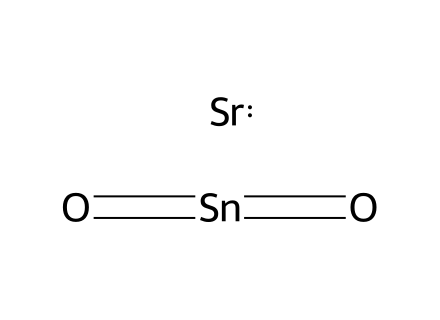 Strontium tin(IV) oxide molecular structure